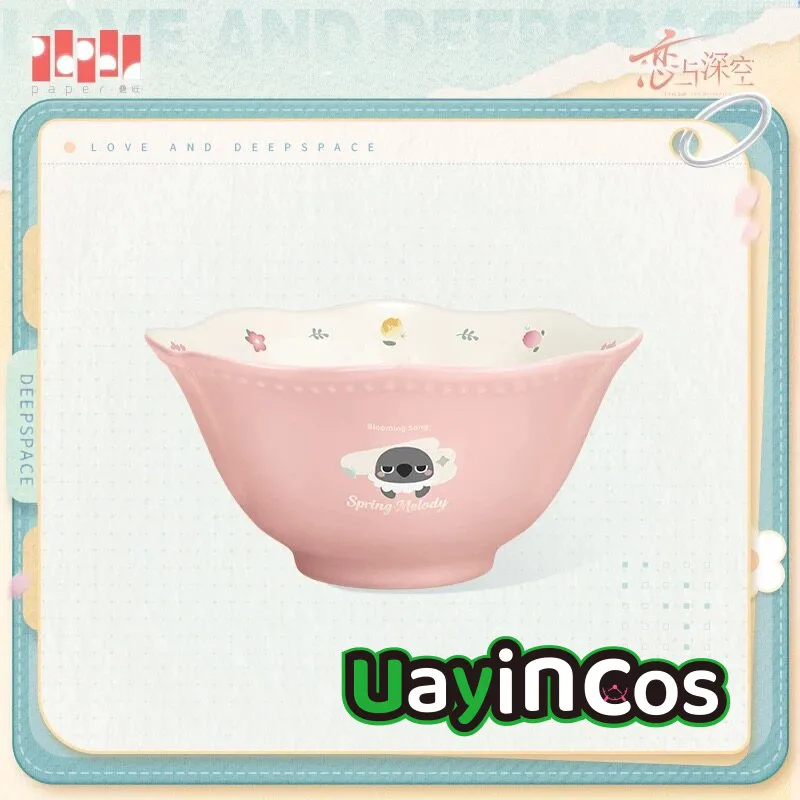 In Stock Official Love and Deepspace  Sylus Zayne  Rafayel Bowl Ceramic Tableware Plate Bowl Spring Melody Series Anime Game Toy