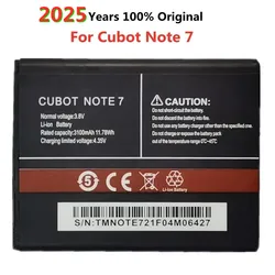 2025 Years 3100mAh 100% Original Battery For Cubot Note 7 Note7 Mobile Phone Battery Bateria Fast Deliver