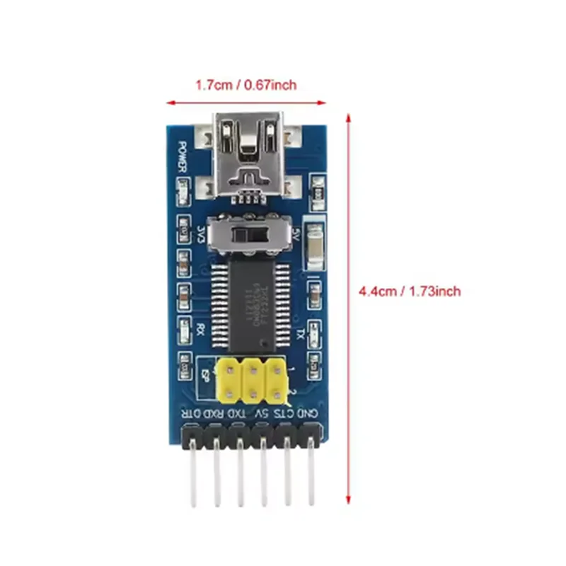 FT232RL USB to serial port module USB to TTL level flashing module upgrade board