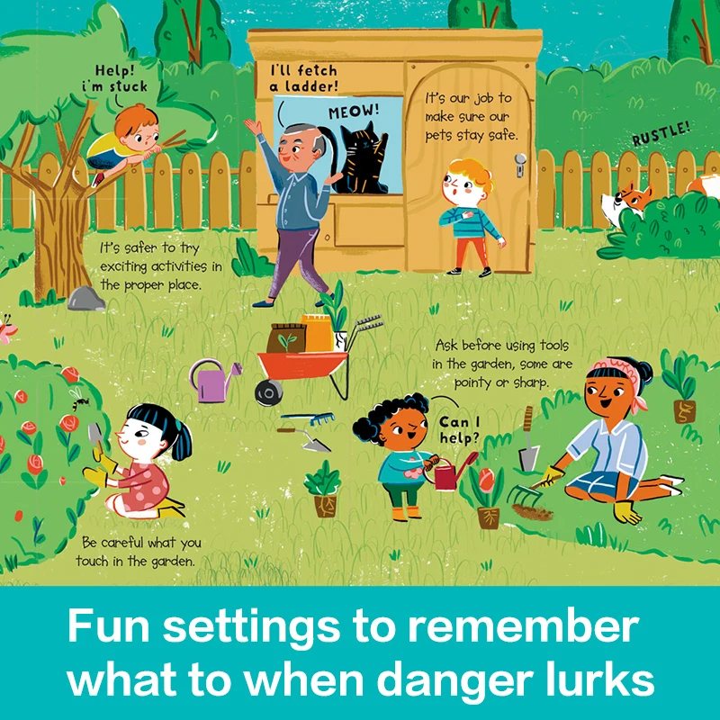 Stay Safe (Revealing Security) Children's Security Activities Popular Science Fun Pictures Flip Book Early Education Puzzle Picture Book