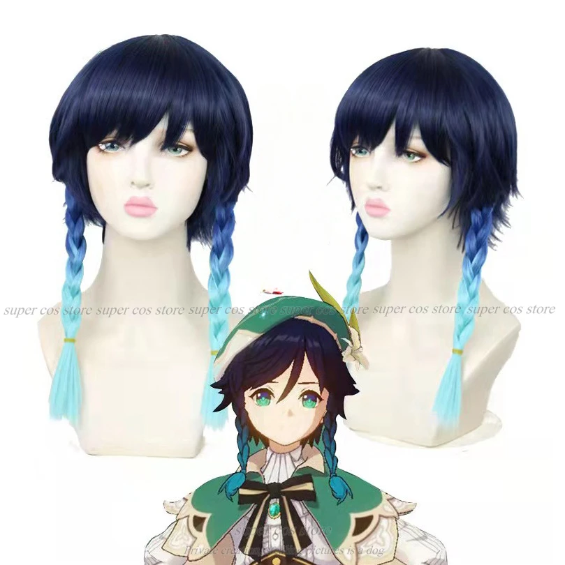 Venti Cosplay Costume Game Genshin Impact Cosplay Twenty Venti Shorts Wig Cloak Uniform Halloween Carnival Costumes for Women