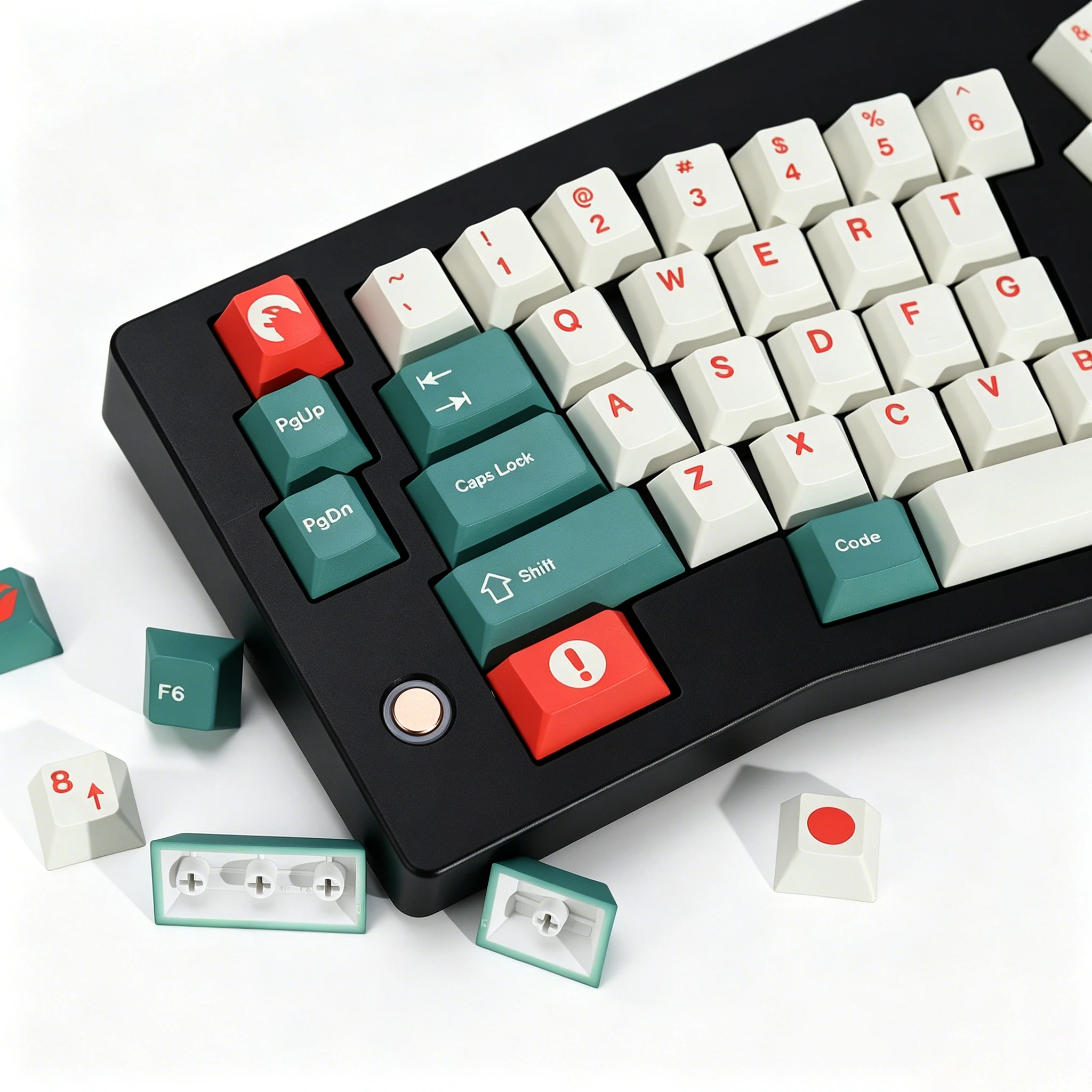 KBDiy Clone GMK Keycaps Retro GMK Kaiju Cherry Profile PBT ISO Keycap For MX Magnetic Switches 60 Gaming Mechanical Keyboard KIT