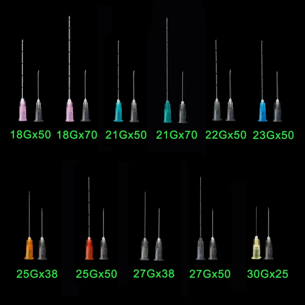 Factory Disposable Blunt-tip Cannula 22g 23G 25G 27G 18G 30G 50mm 14G  Blunt Fine Micro Body Piercing Needles Cannula Syringe