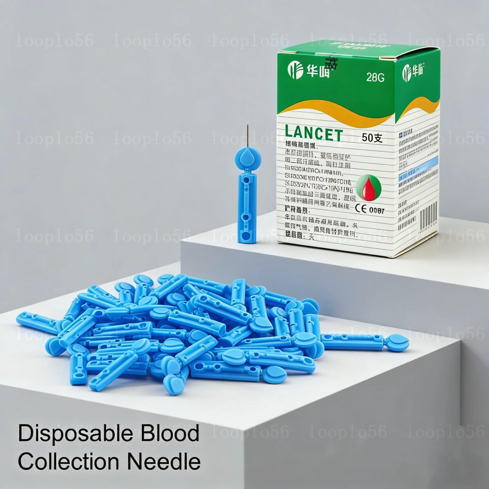 50-500pcs Blood Lancet Pen Disposable Needles Glucose Meter Diabetes Test Sterile Lancets Vent Drain Blood Lancet 28G