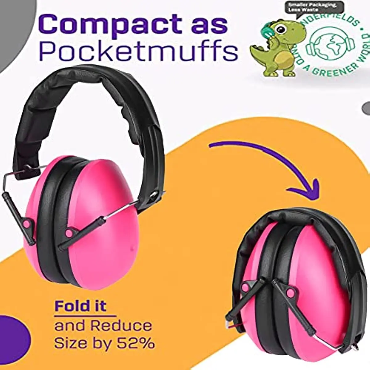 Imagem -05 - Earmuffs Sound Proof para Crianças Proteção Orelha Auscultadores com Cancelamento de Ruído Criança Bebê Criança