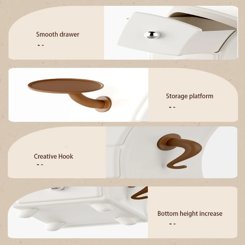 Modern Leaning Designs Storage Box PP Materials for Workspaces Organization Home Decoration A2BB