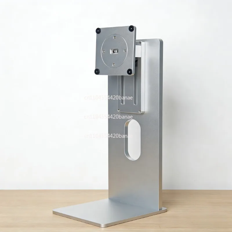 24/27-Zoll-Monitorhalterung aus CNC-gefrästem Aluminiumlegierungsmaterial, die an der Wand befestigt werden kann und den Bildschirm vertikal drehen lässt.