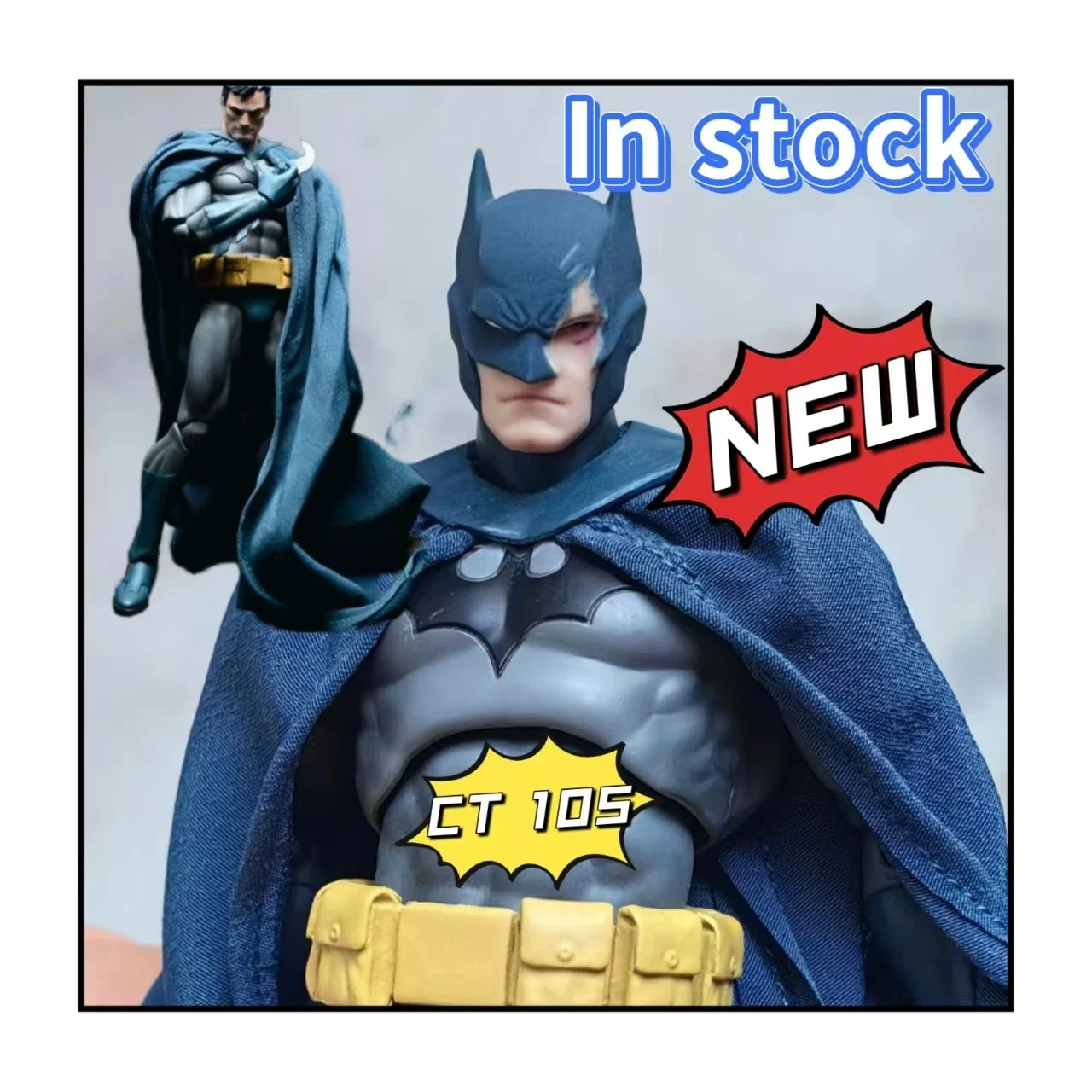 

2026 In Stock Medicom MAFEX Comic Edition Silent Blue Edition Batman 105 Mobile Doll Remastered Action Figure Model Toys