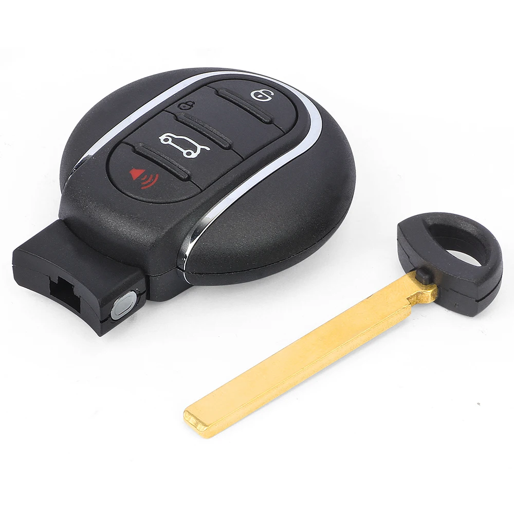 KEYECU 3 4 Buttons Case for BMW Mini Cooper 2014 2015 2016 2017 2018 2019 2020 Auto Smart Remote Control Key Shell Fob NBGIDGNG1