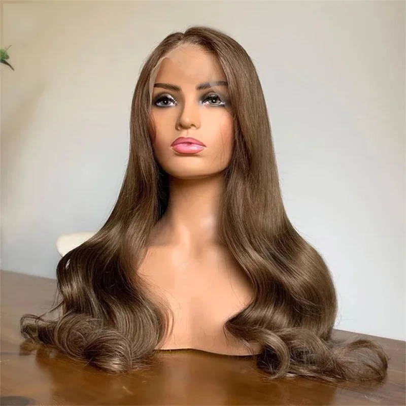 

Soft 26Inch Blond 5x5 Silk Base Wave Jewish Human Hair With Baby Hair HD Lace European Hair Glueless Preplucked Daily