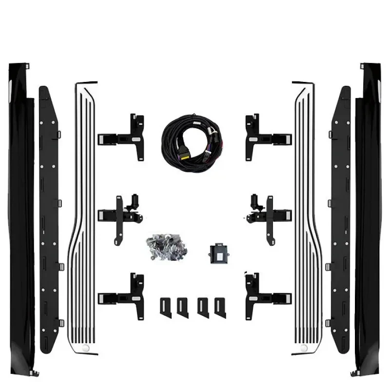Hongsheng products are suitable for the automatic S-type electric pedals of X5 and X7 models, 22 cm wide, with a black powder co