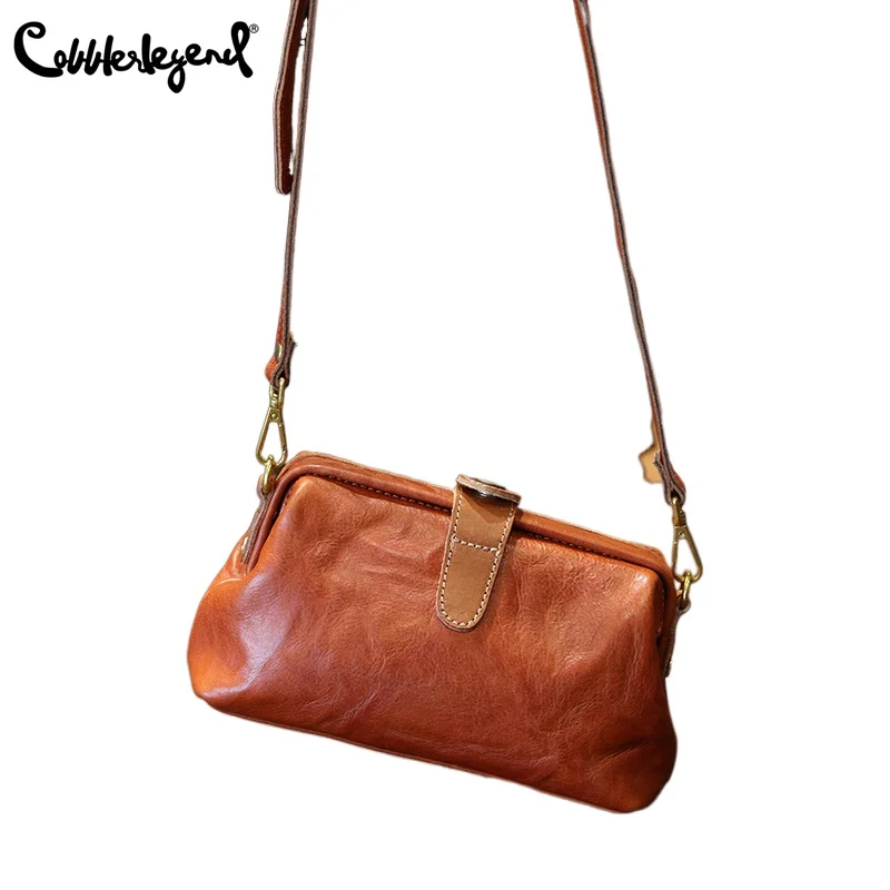 

Cobbler Legend Genuine Leather Shoulder Bag For Women Vintage Small Shoulder Messenger Cross Body Bag