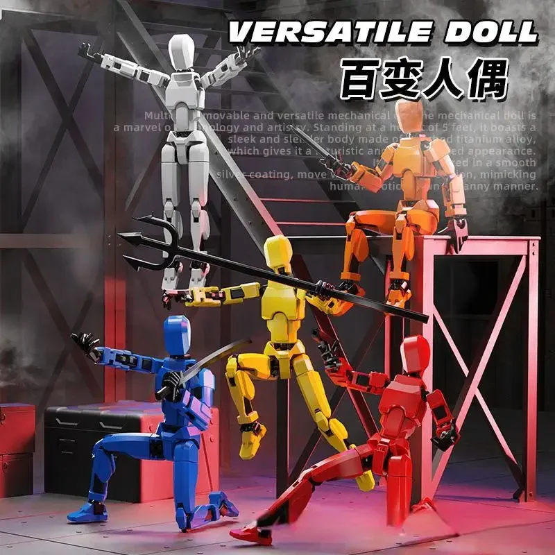 

Magnetic Action Figure Set Creative Multi-Articular Movable Cartoon Figure 3d Movable Joints Adjustable Diy Model Hand Puppet