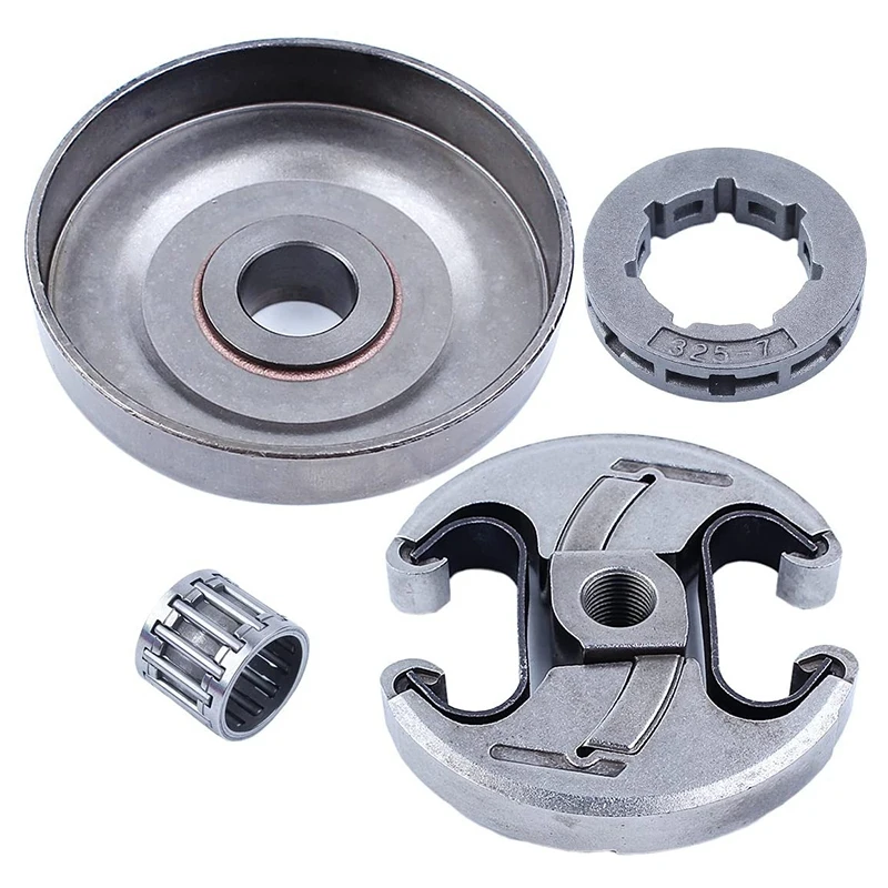 325 Inch-7T Clutch Drum Sprocket Rim Needle Bearing Set 350 346XP 350 351 353 445 450 E Chainsaw