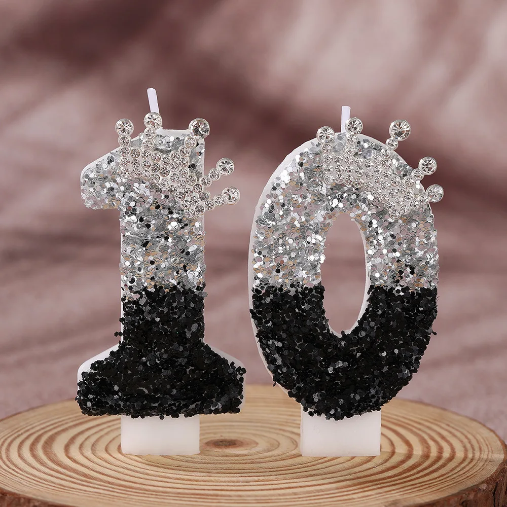 Black Silver Gradient Crown Ha - Holiday Candle Set recensie en prijs