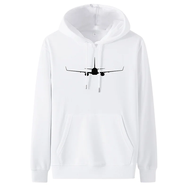 Factory Airliner Pattern Men's Hooded Sweatshirts,Spring and Autumn Models Casual Designer Brand Jackets Hip-hop Hat Pullovers