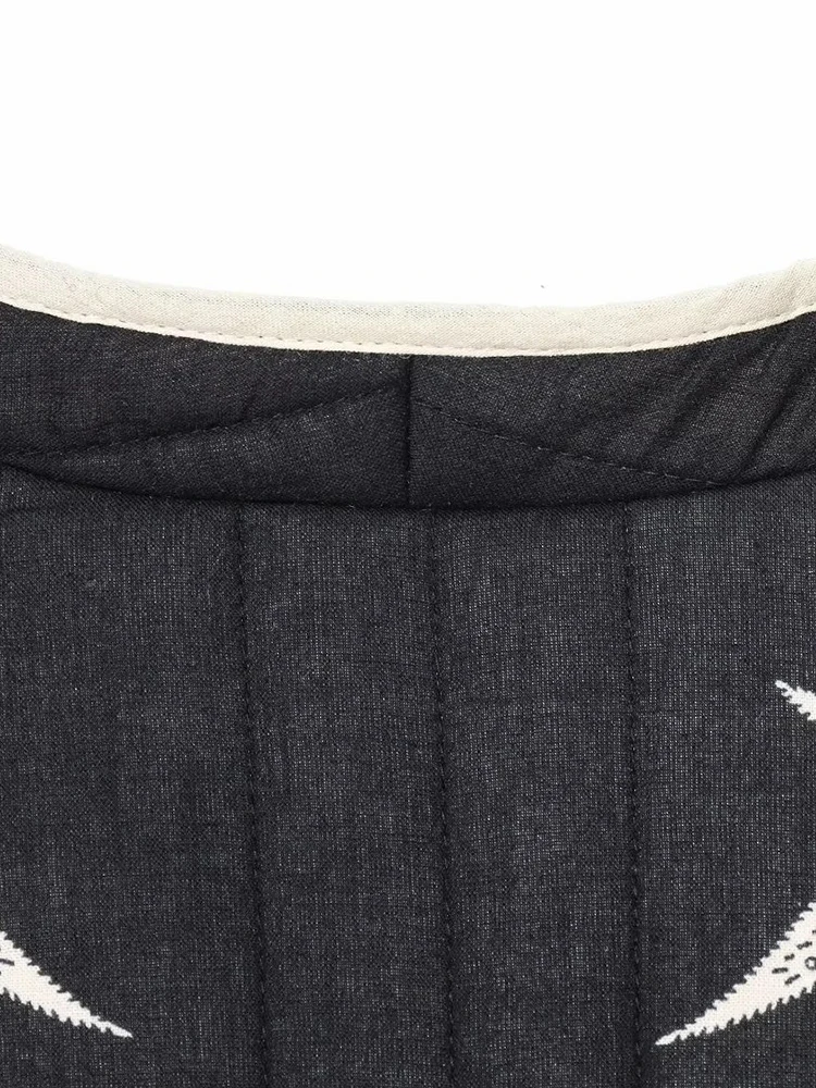 Женская новая стеганая куртка с цветочным принтом, хлопковое пальто, куртки с длинными рукавами, элегантная женская уличная одежда