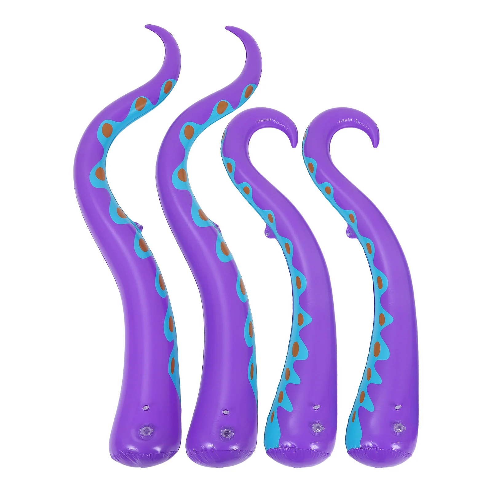 

4Pcs Inflatable Octopus Tentacles for Window - Halloween Party Decorations Realistic Blow Up Props Reusable Ocean Theme
