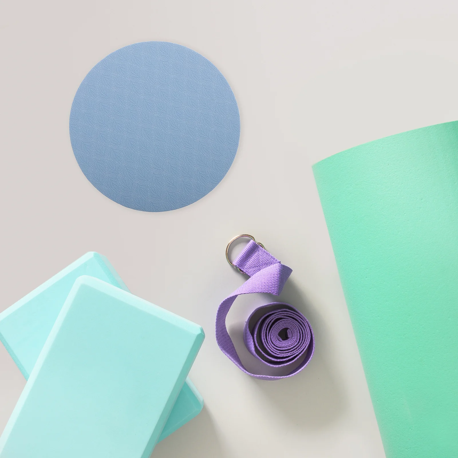 Almohadillas redondas de soporte para Yoga, cojín antideslizante portátil para rodilla y codo, estera gruesa y cómoda para ejercicio, protección para entrenamiento de Pilates y gimnasio, 2 uds.