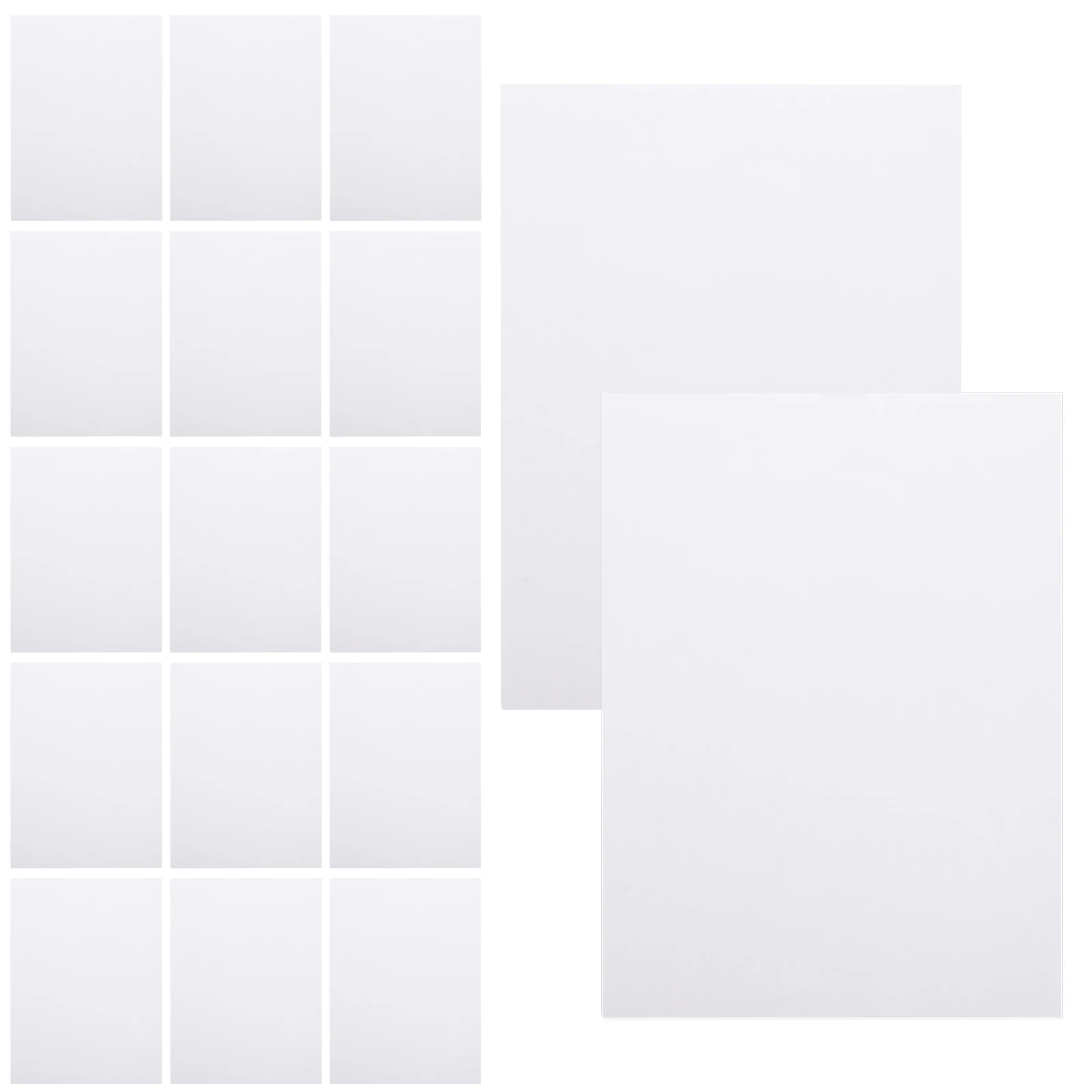 

50 Sheets Rounded Corner Self Adhesive Labels Adhesive Printable Paper A4 Matte 45 Grid Printing Paper Sticker Sheet