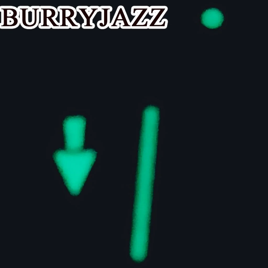 Burryjazz mãos luminosas, preto, branco, verde, NH35, NH36, NH38, 7S26, 7S36, 4R35, 4R36