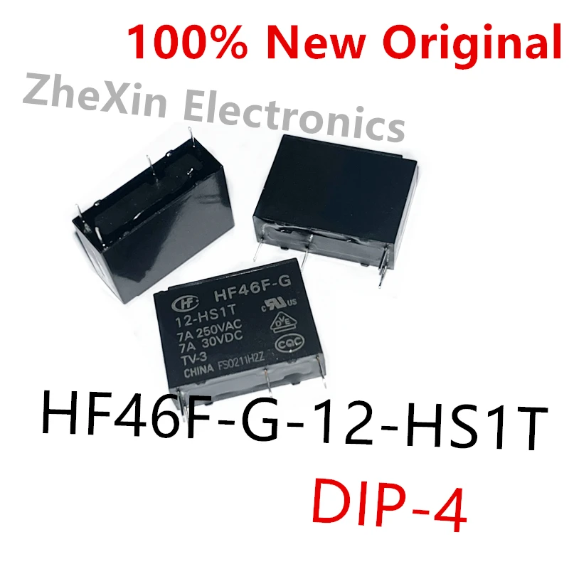 10PCS/Lot  HF46F-G-5-HS1T 、HF46F-G-12-HS1T 、HF46F-G-24-HS1T  New power relay  HF46F-G/12-HS1T 、HF46F-G/24-HS1T 、HF46F-G/5-HS1T