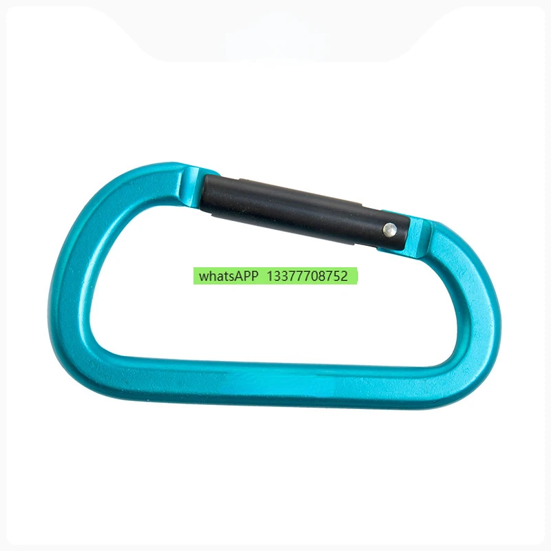 D-Type Multifunctional Flat Hanging Buckle Outdoor Camping Climbing Button Carabiner Backpack Water Bottle Hook