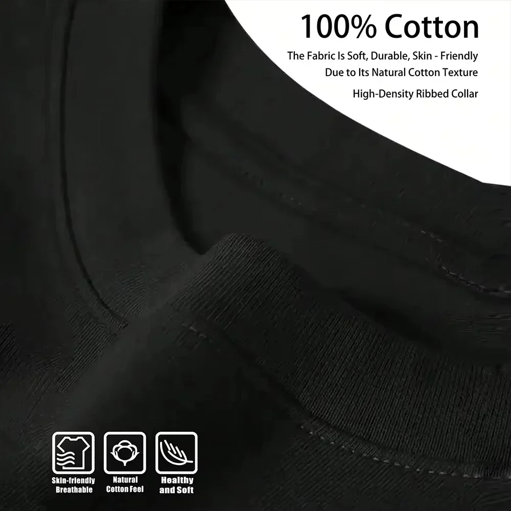 تي شيرت Cat & Wave Print مضحك ياباني Cat Meme بأكمام قصيرة - تي شيرت كاجوال للجنسين بنمط Y2K ثقيل الوزن من القطن برسوم جرافيك