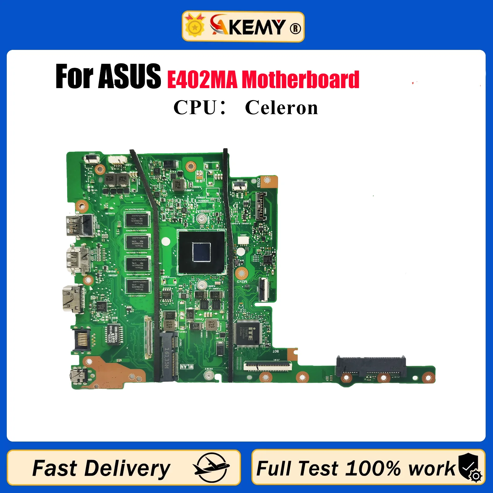 

E402MA Материнская плата для ноутбука ASUS EeeBook E402M E402MA Материнская плата для ноутбука с процессором Celeron 100% тестирование ОК быстрая доставка stk