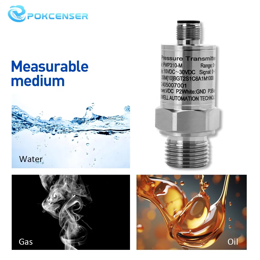 Trasmettitore di pressione del refrigerante con sensore di pressione ceramico standard per aria condizionata 4-20 mA 0-10 V