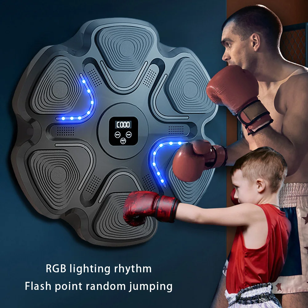 Smart Bluetooth Music Boxing Machine Wall Boxing Target USB Type-C Charging Sandbag Boxing Training Target Boxing Equipment