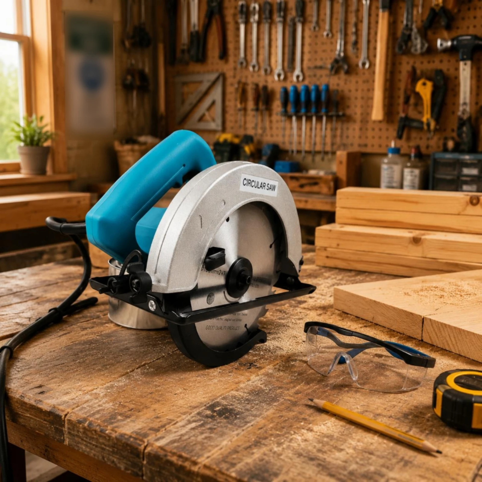 Single-Hand Hand Circular Saw High Speed Seven Inch Circular Saw Power Tool Multi Use for Construction Site