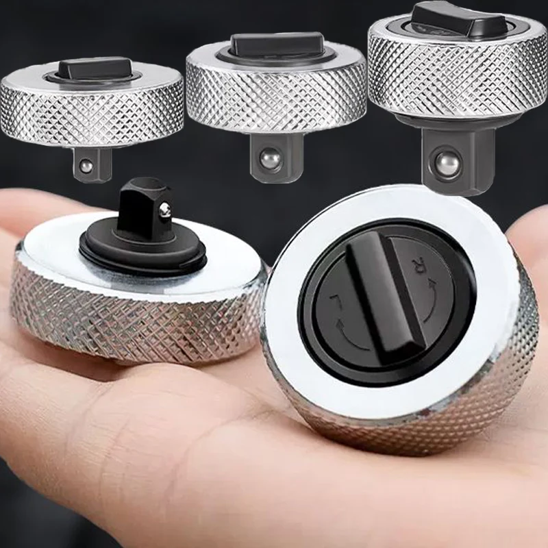 Small Quick Wrench Portable Drive Palm Ratchet Wrench Chrome Vanadium Steel Finger Reversible Two-way Square Tool 1/2 3/8 1/4