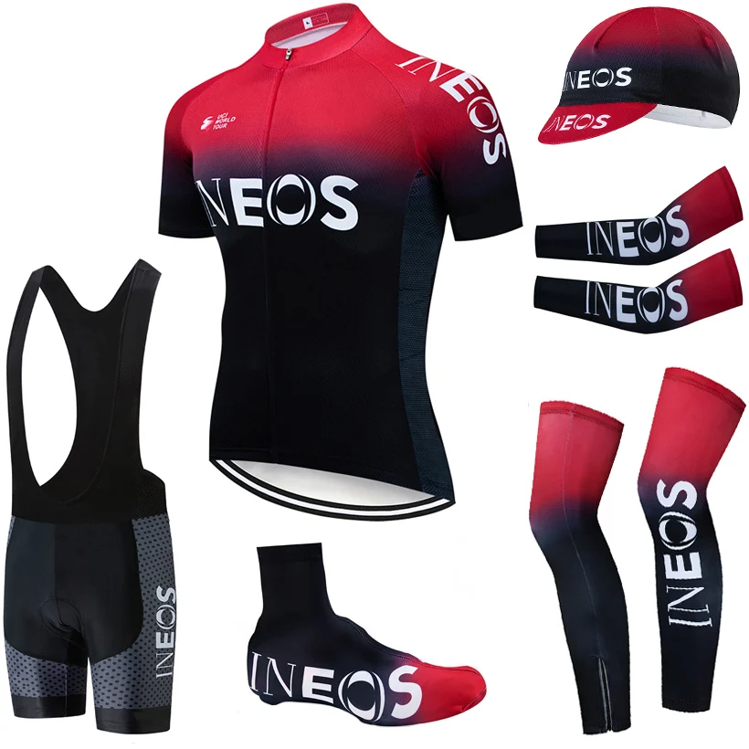 

TEAM INEOS Cycling Clothing 20D Bike Shorts FULL Suit Ropa Ciclismo Quick Dry Bicycling Jersey Maillot Sleeves Warmers