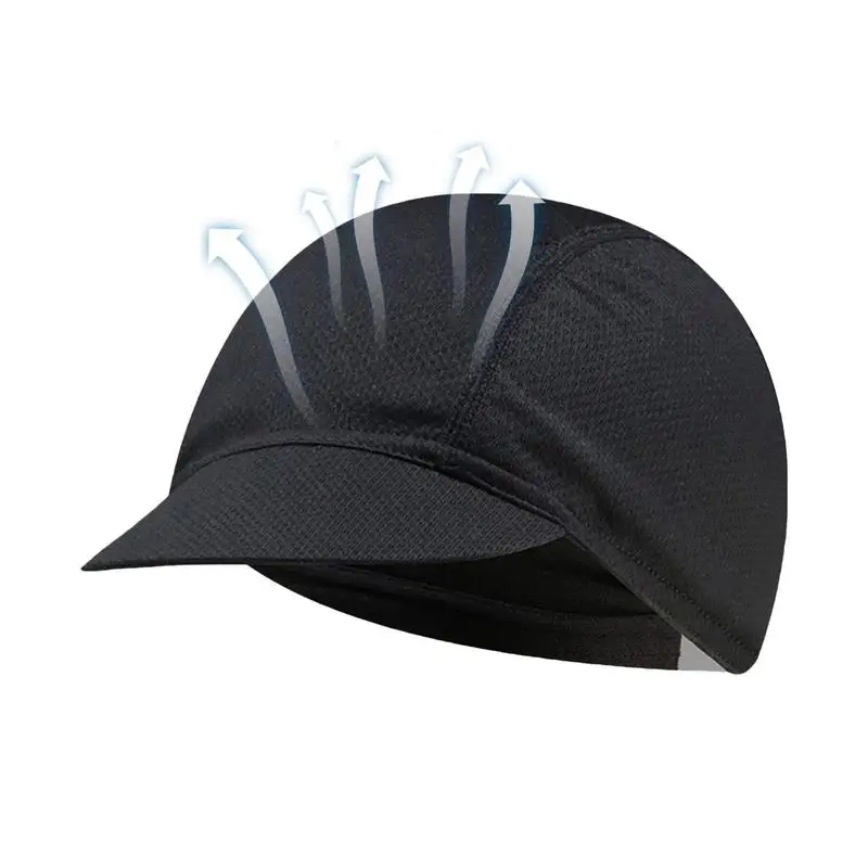 אופנוע קסדות אוניית גברים ריצה כובע Sweatproof Visor ברים כובעי דיג עם רשת לנשימה אופני כובע תחת קסדות הקיץ