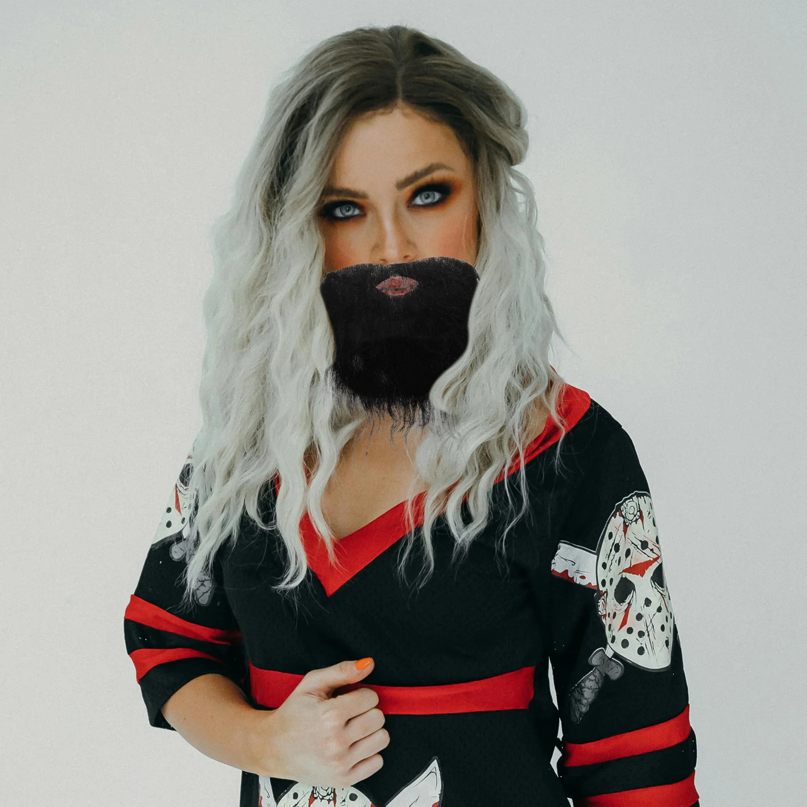 

Realistic Fake Beard Props Adult Party Cosplay Masquerade Halloween Costume Accessory Lifelike Mustache For Men Soft Fabric