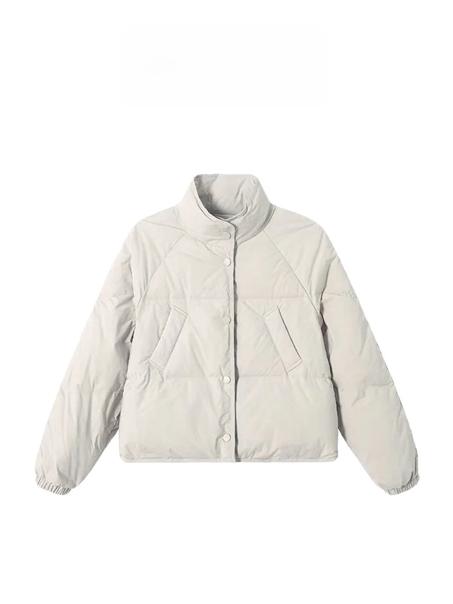 

Модная короткая хлопковая куртка в корейском стиле для офиса, зимняя новинка 2025 года, женская одежда для поездок на работу