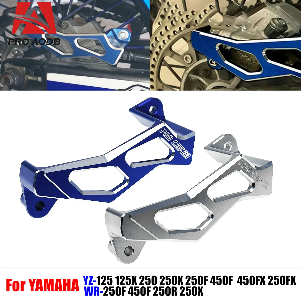 

For Yamaha YZ125 YZ250 YZ250F YZ450F YZ250X YZ125X YZ250FX YZ450FX WR250F 450F 250 R250X Motorcycle CNC Rear Brake Caliper Guard