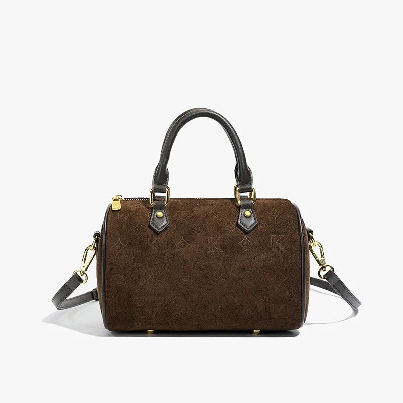 

Женская нишевая сумка через плечо 2025 года, стеганая сумка через плечо в стиле ретро, многосторонняя сумка из натуральной кожи, повседневная сумка большой вместительности