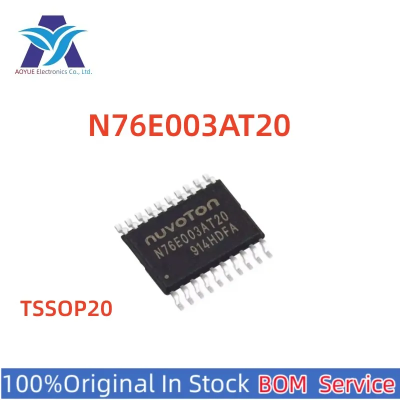 New Original IN Stock Electronic Components N76E003AT20 N76E003 TSSOP-20 51 series Nuvoton 1T 8051-based Microcontroller