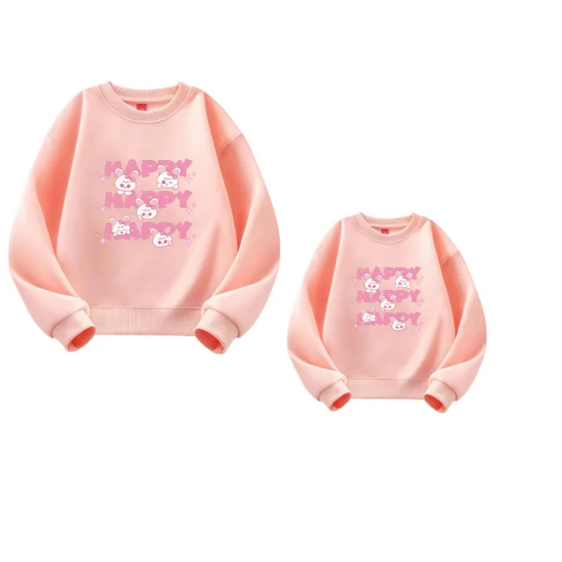 

Family Matching Sweatshirt Mother Daughter Clothes Cotton Adult Kids Family Mommy and Daughter Matching Clothes Mommy and Me