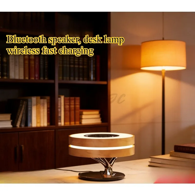 Smart Desk Lamp Bluetooth Speaker Wireless Charging Eye Protection Learning Desktop High Aesthetics