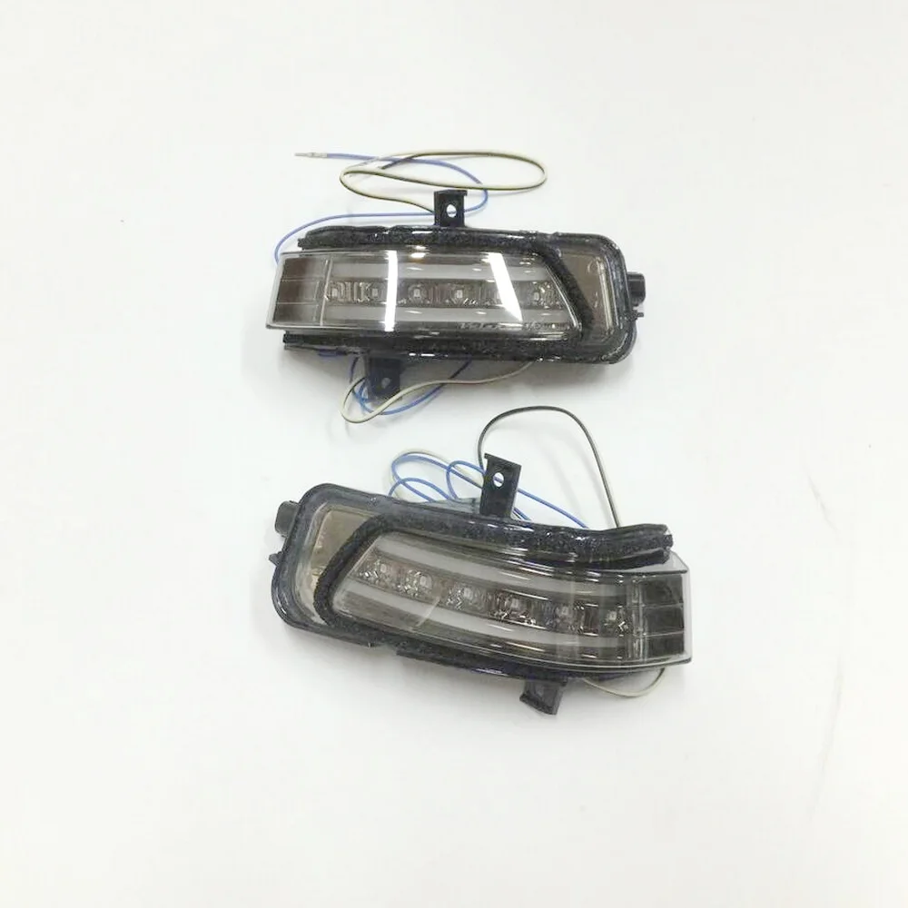 July King LED Rear-view Mirror Lights; Yellow Turn Signal, White DRL, Ground Lamp Case for Honda Stepwagon N-box Elysion etc