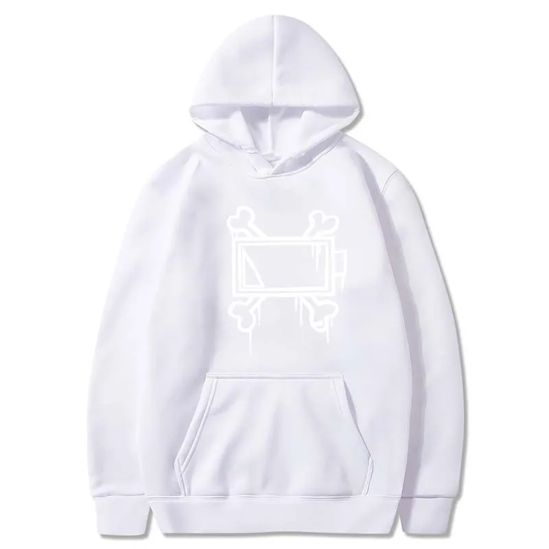 Sweat à Capuche Imprimé MURDER DelarES pour Homme, Vêtement Streetwear à Manches sulf, Décontracté, avec Sourire, pour Printemps et Automne