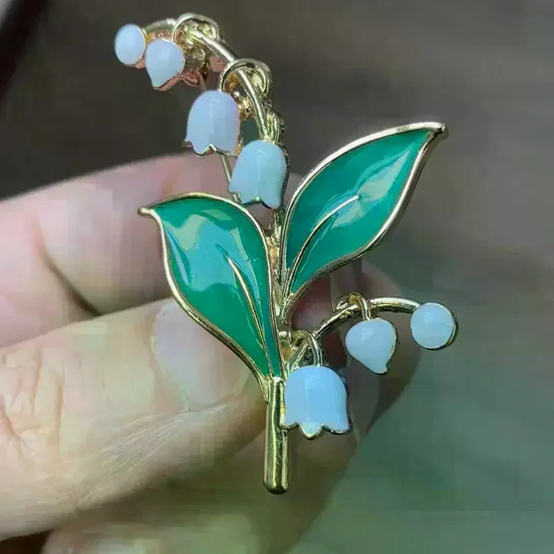 Fashion Pastoral Style Ma Ling Orchid Brooches For Women Clothing Coat Accessries Gifts