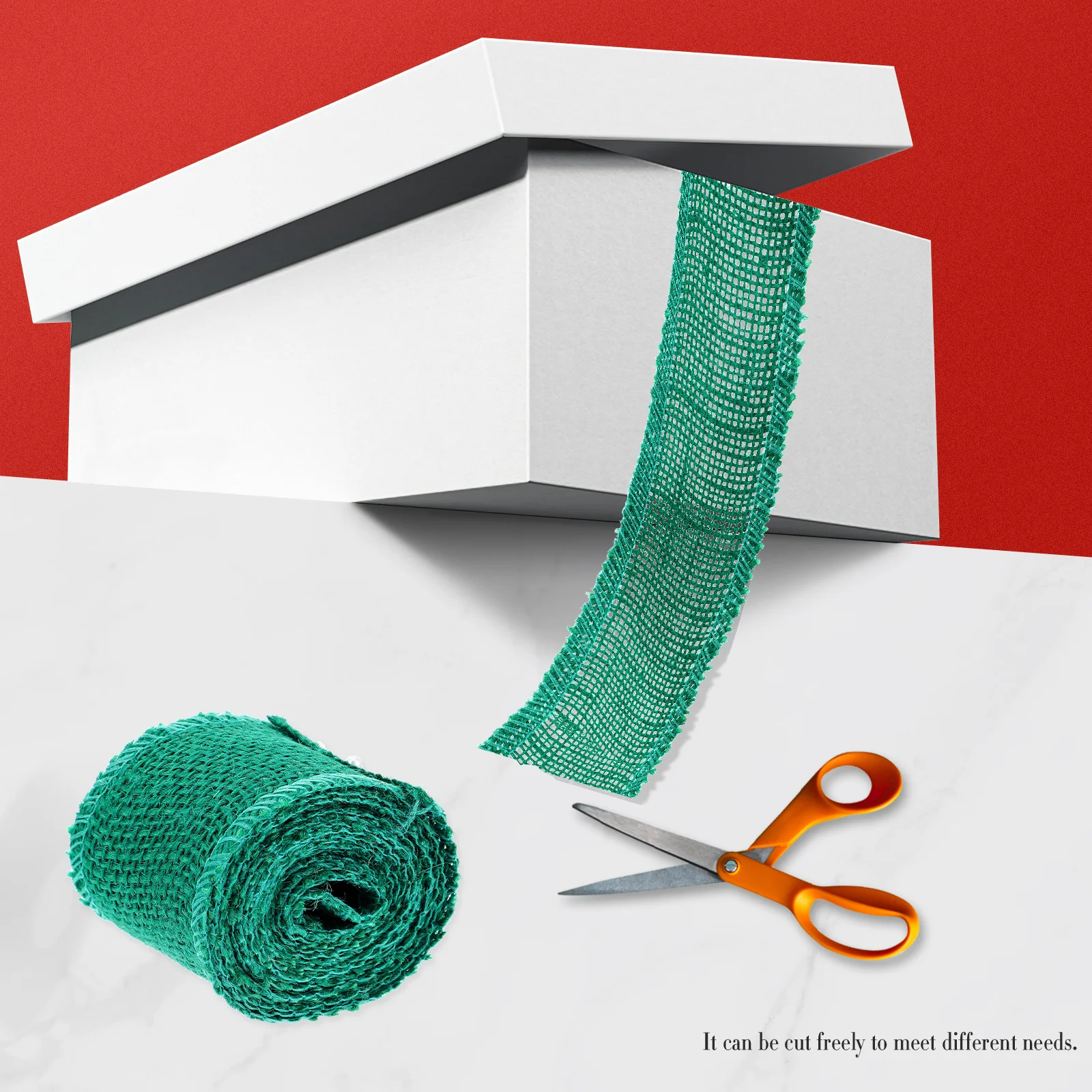 

Burlap ribbon roll Green burlap ribbon Jute burlap ribbon Jute burlap roll Burlap ribbon green