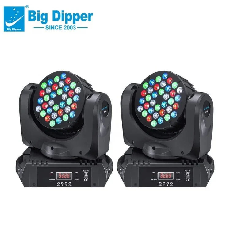 Big Dipper LM108 uplight Stage Led Light Moving Head Light with Auto running Sound activated DMX control M