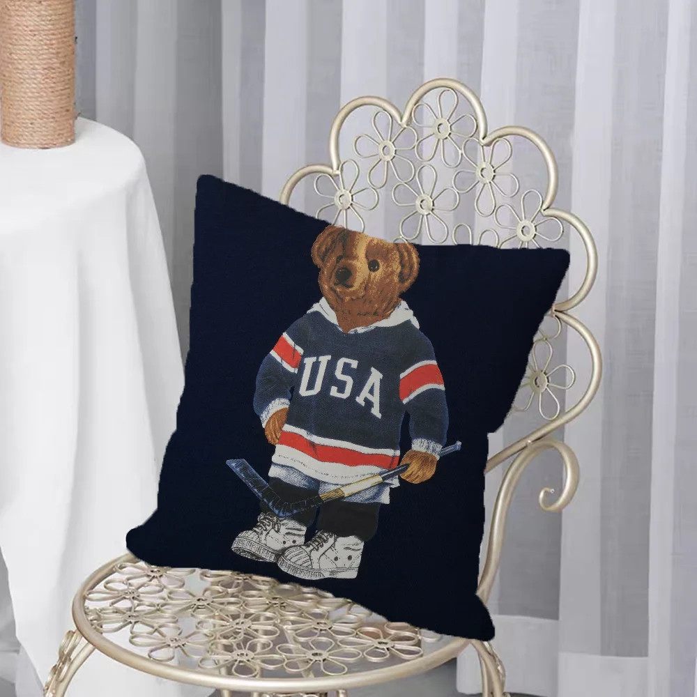 Fashion Bear Home Decor Cushion Cover 50x50 Decorative Pillowcases Pillow Cases 45x45 Cushions Covers Covers for Bed Pillows