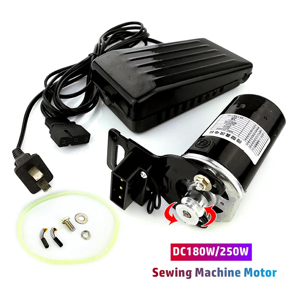 

All Copper Wire Permanent Magnet Sewing Machine Modification Motor 180W/250W for Selvedge Hemming with Pedal Sets Old Style