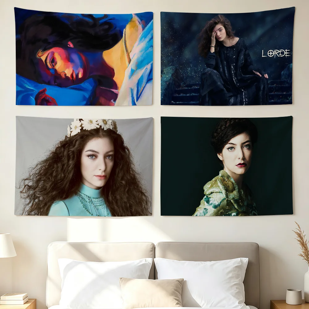 Singer L-Lorde Flag Wall Decorations Home Decor Suitable For Living Rooms Bedrooms Dormitories Parties And Holidays
